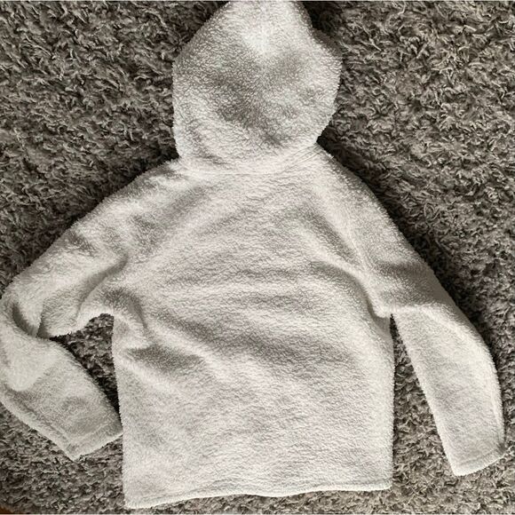 Patagonia Los Gatos white Hooded Fleece Jacket KIDS YOUTH XL - Picture 5 of 8